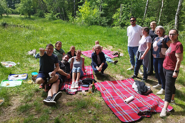 Schnitzeljagd und Picknick