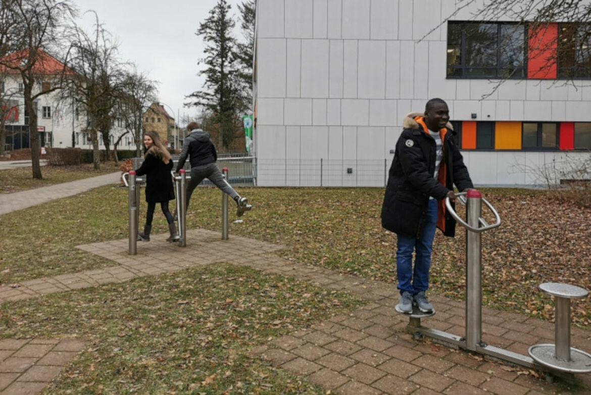 Bild auf einem Spielplatz